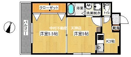 アベニール薬院 間取り