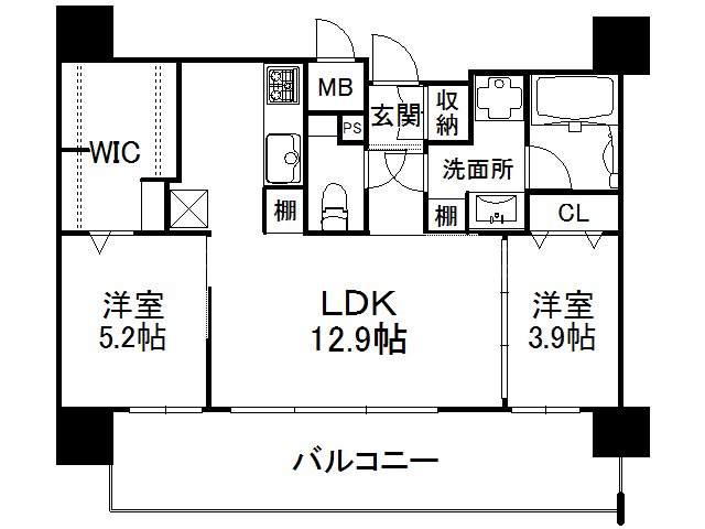 エンクレスト天神AVANT 間取り