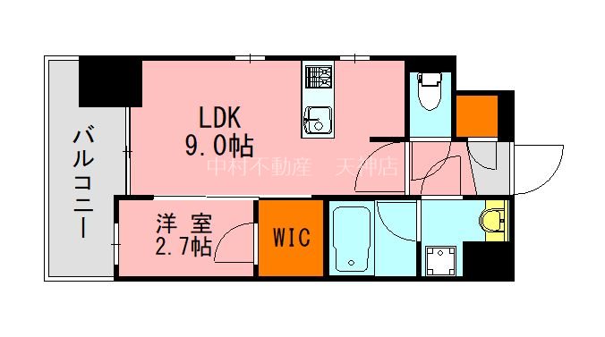 LANDIC　STUDIO博多 間取り