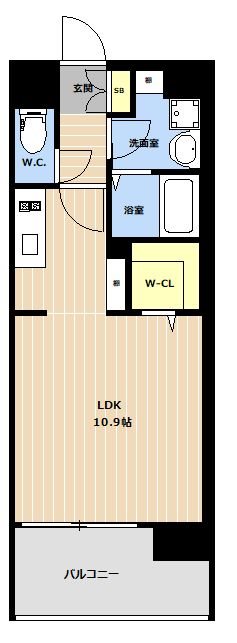 LIBTH東比恵 間取り