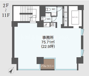 Biz Gate HAKATA(ビズゲート博多) 間取り