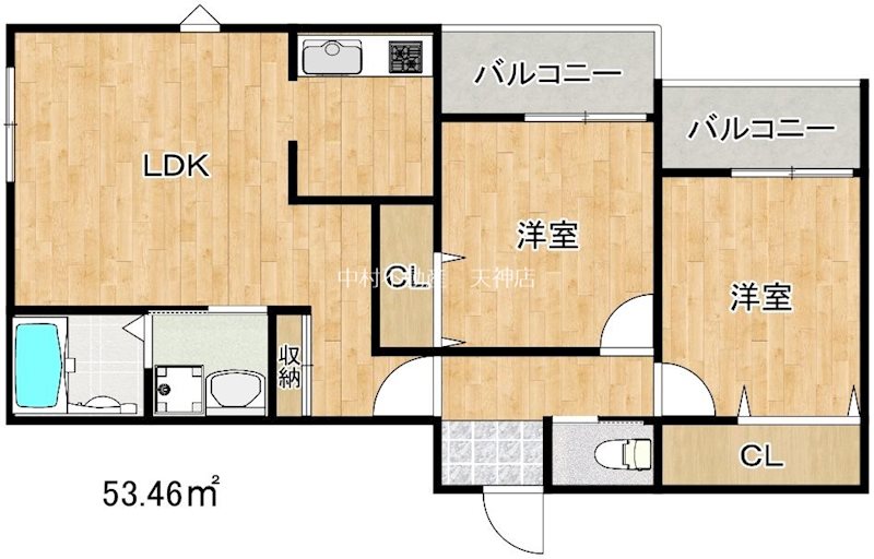 クードシャンスⅦ 間取り