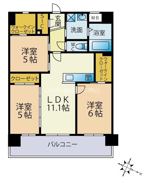 アクシア大橋 間取り
