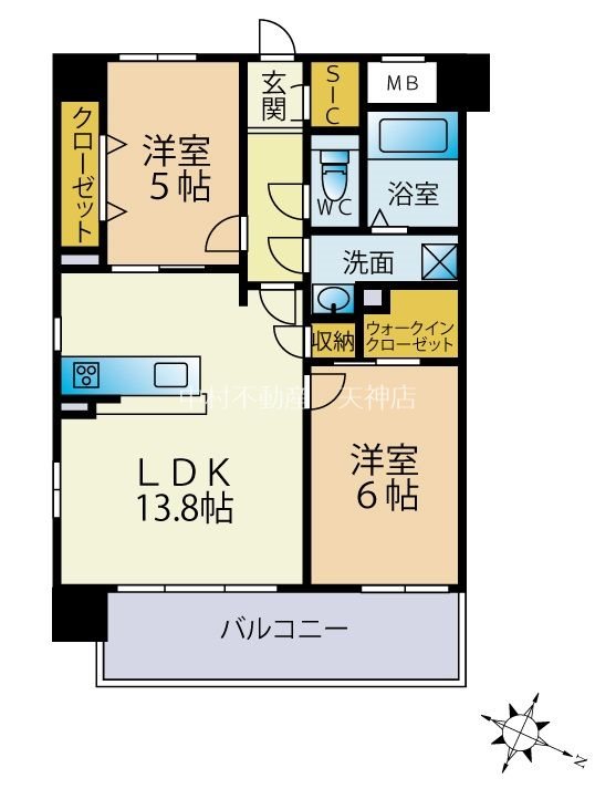 アクシア大橋 間取り