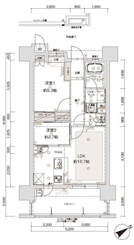 アクタス南福岡グランパーク 間取り