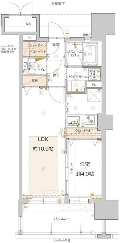 アクタス博多グランミライ 間取り
