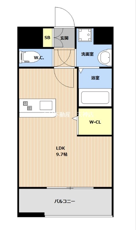 LIBTH博多駅南Ⅳ 間取り