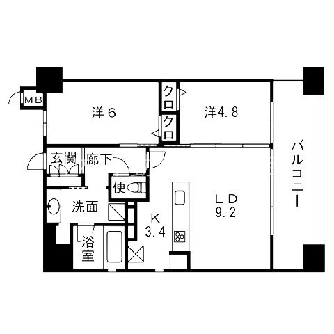アメイズブレステージ別府 間取り