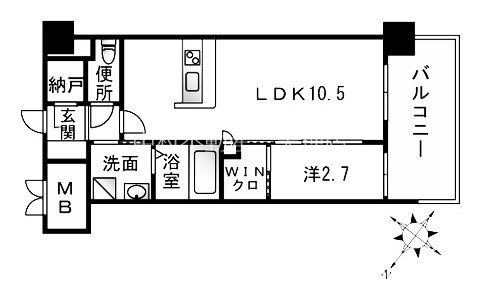  RLIV'S 天神南 間取り