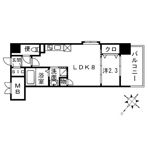  RLIV'S 天神南 間取り