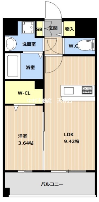 LIBTH薬院PREMIERE 間取り