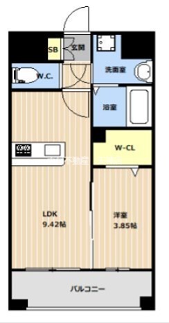LIBTH薬院PREMIERE 間取り