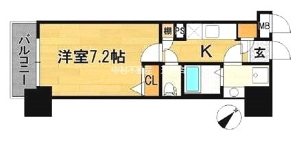 エステムプラザ天神EASTプレミアムタワー 間取り