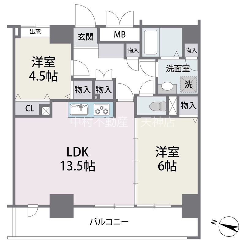 アビターレ春吉 間取り