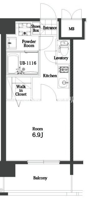 エンクレスト天神MODE 間取り