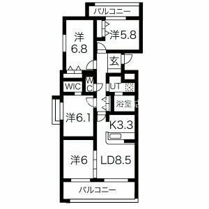 アクレール小笹南坂 間取り