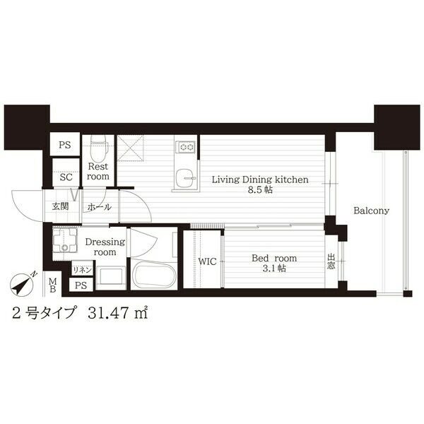 アプリークス平尾山荘通り 間取り