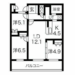 アクレール小笹南坂 間取り