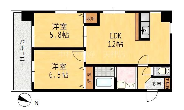 ヴァンクール薬院 間取り