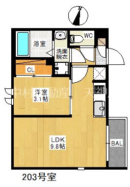 REGALEST 大橋 Me-ry II　 間取り
