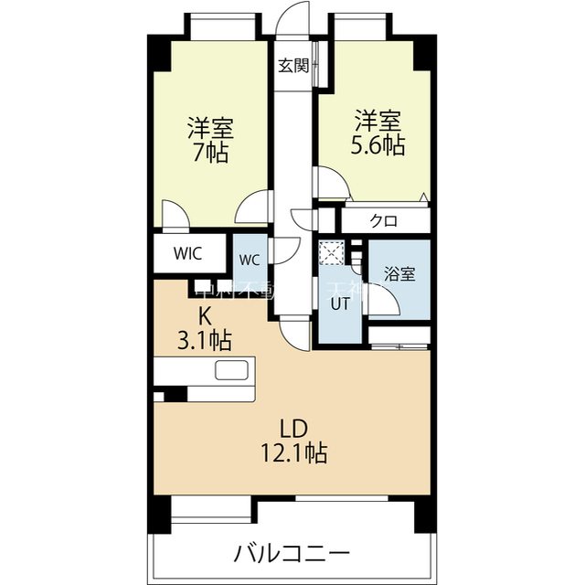 アプリークス百道浜 間取り