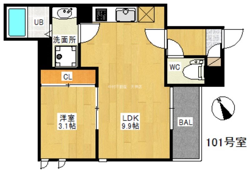 GRANDTIC室見 間取り