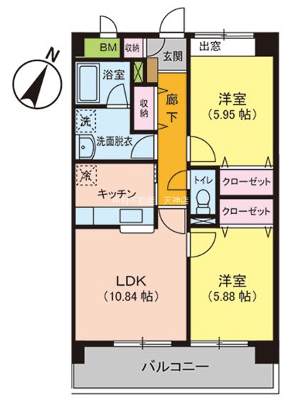 グルーリヤ大和Ⅱ 間取り