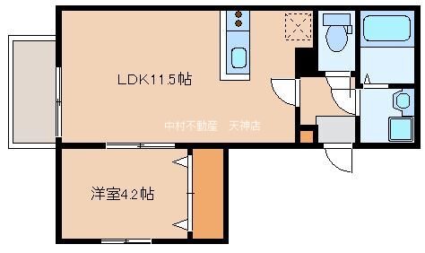 ベルデマール箱崎Ⅲ 間取り