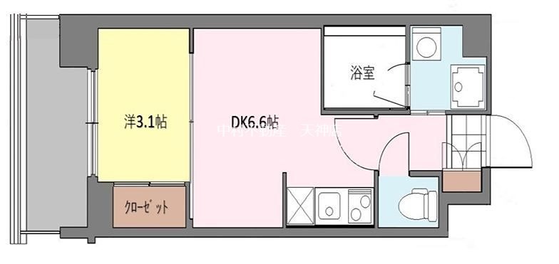 ニューガイアリルーム原通りNo.68 間取り