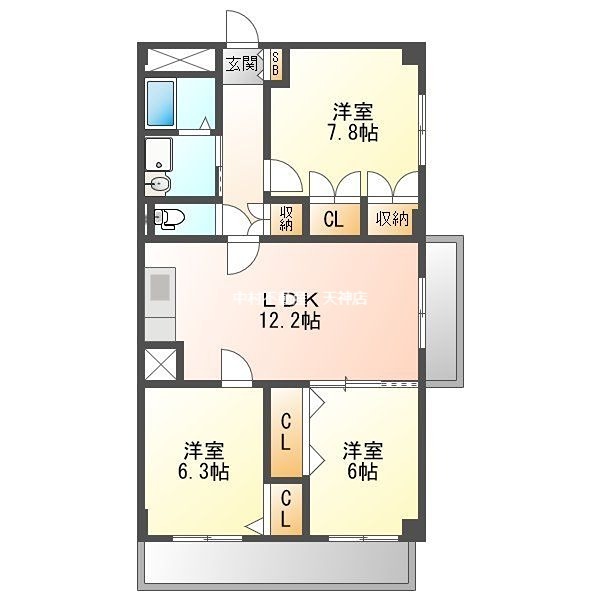 日商岩井福凌マンション 間取り