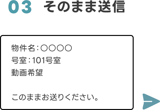 03 そのまま送信